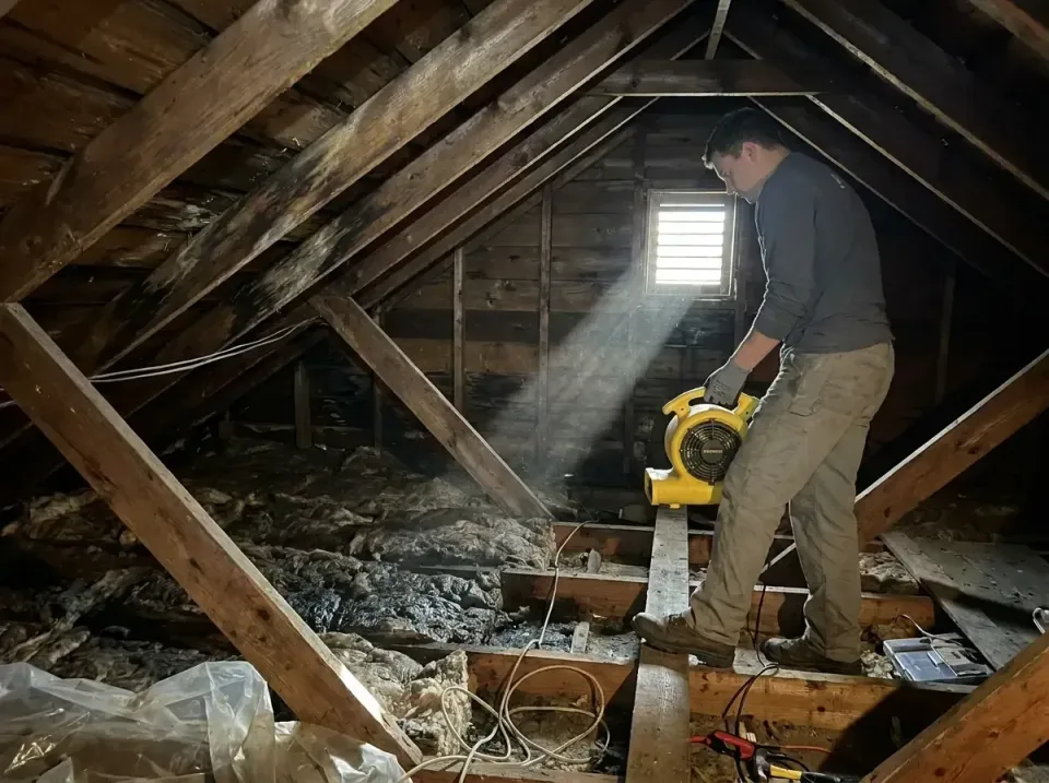 attic-water-damage-drying-proc-007 — frequently asked questions, Emergency Water Extraction & 24/7 Flood Response in Dalton…